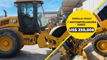 Rodillo Vibratorio Liso Caterpillar CS11GC